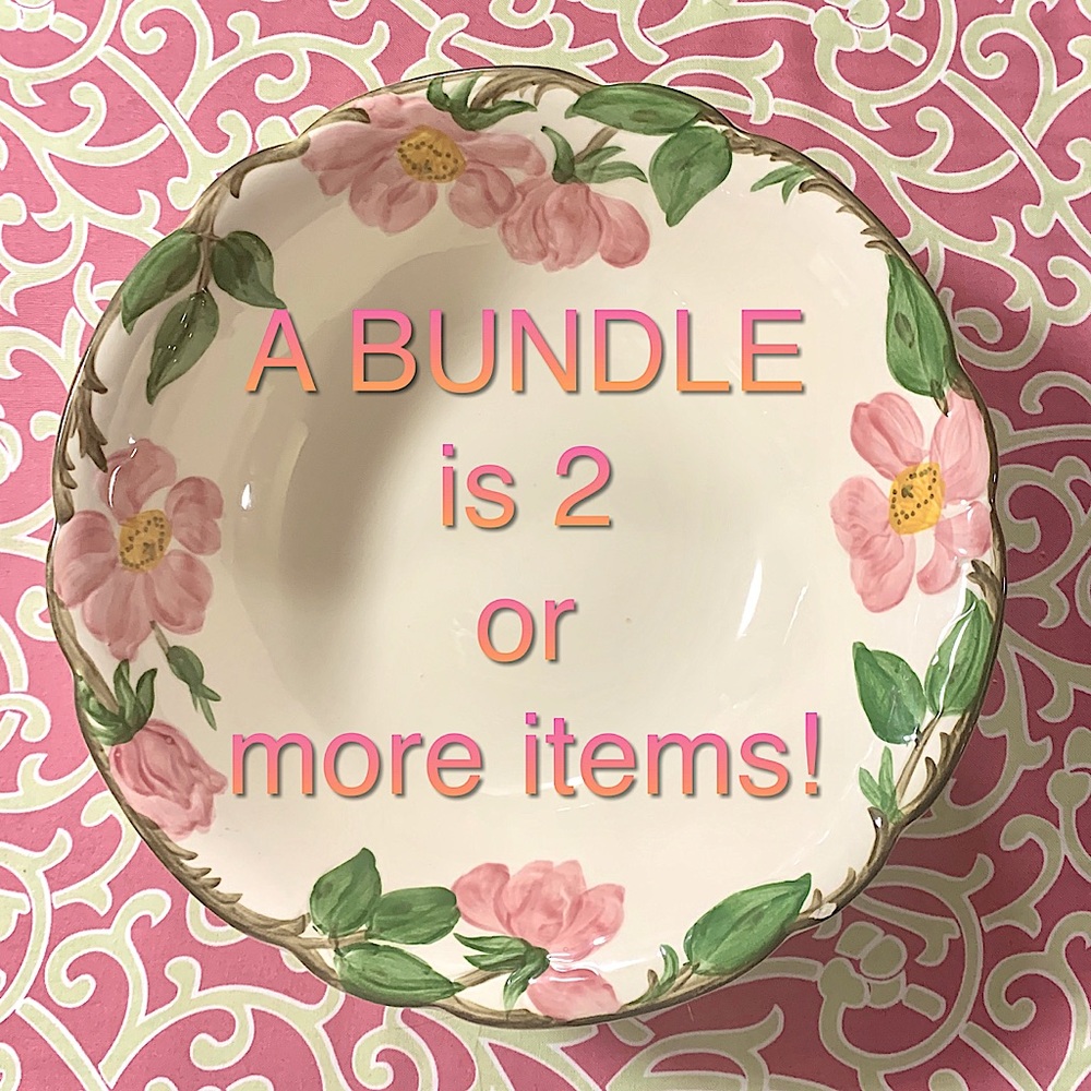BUNDLES are 2 or MORE items